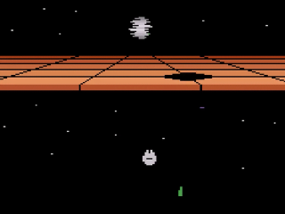 Star Wars Return of the Jedi Death Star Battle title screen for Atari 2600